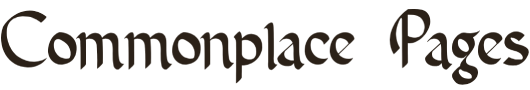 Commonplace Pages logo.